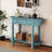 Elegant Retro Console Table With Curved Design And Smooth Glaze For Entryways, Living Rooms And Hallways-1940651353
