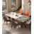 Modern And Simple Solid Wood Beech Silicone Leather Backrest Dining Chair