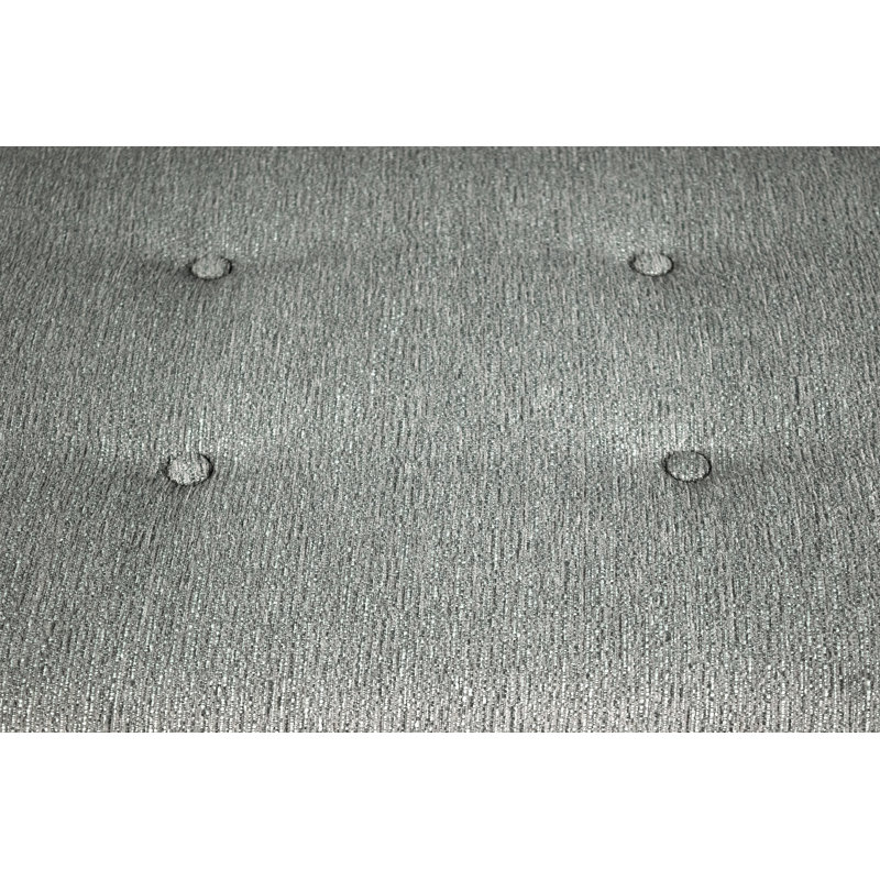 Amora Polyester Blend Upholstered Bench, Smoke