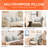 Sit-up Back Comfort Reversible Throw Pillow Compression-489683100