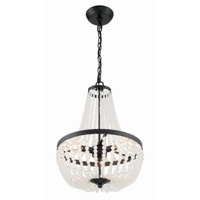 Conway Wrought Iron 3-Light Chandelier