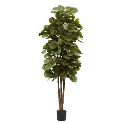 72'' Faux Fiddle Leaf Fig Tree in Planter