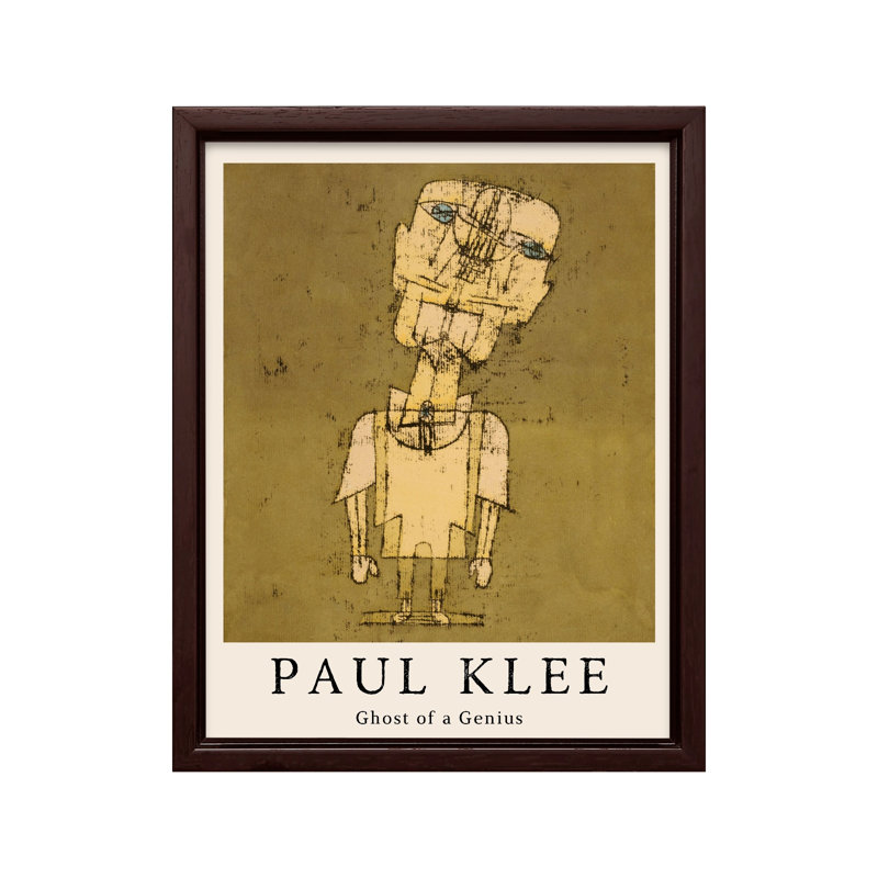Paul Klee - Ghost of a Genius, Canevas, H 11 po x l 14 po, Encadrement brun