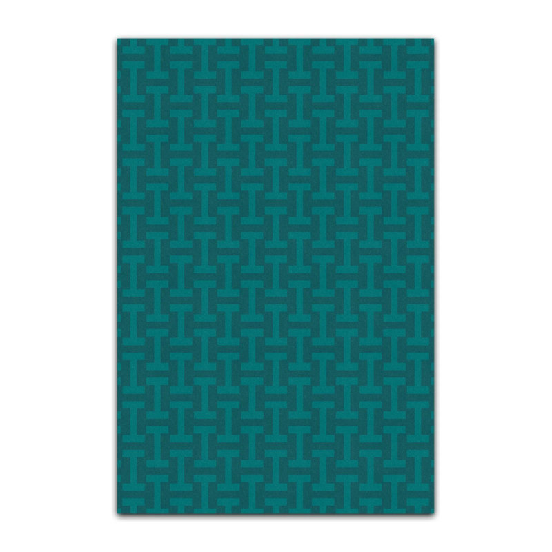 Tapis intérieur / extérieur en polypropylène tissé à la machine Nafisah, Rectangle 3 pi 3 po x 4 pi 11 po