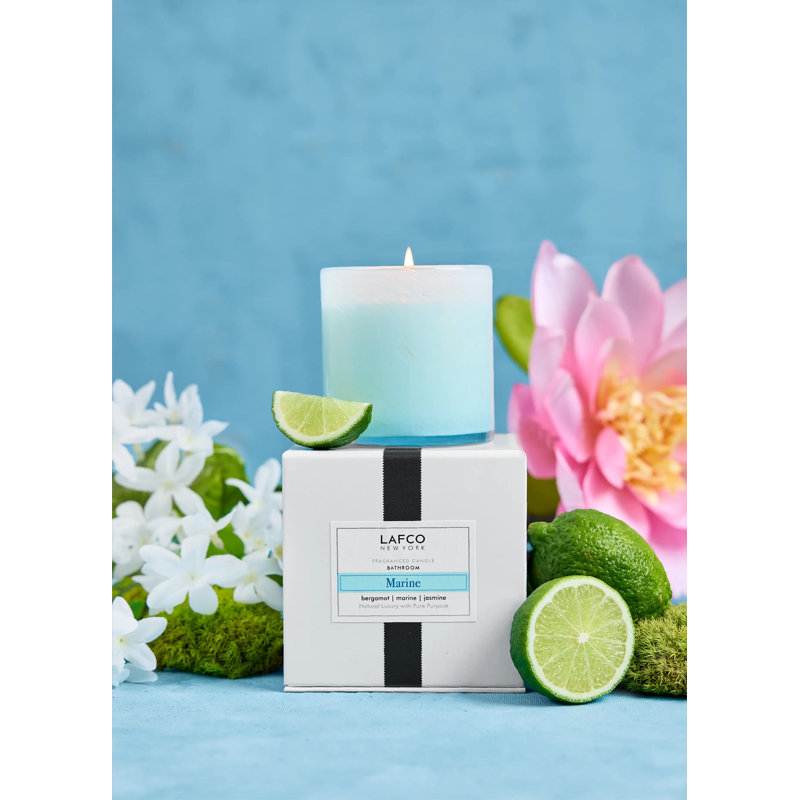 Marine Scented Jar Candle, 3" H x 3" W x 3" D