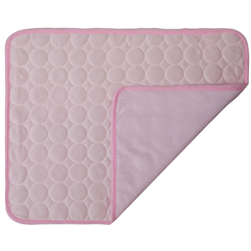 Tapis d'auto-refroidissement Summer S pour animaux de compagnie, H 19,67 po x l 15,75 po, Rose