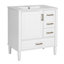 30" Bathroom Vanity Set with Three Drawers and Soft Close Doors-1672915065
