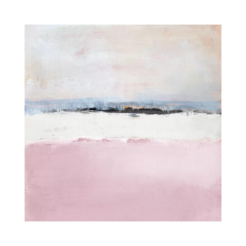 Pink Sea by Lanie Loreth - Painting on Canvas, 66.04cm H x 66.04cm W x 3.81cm D, Wrapped Canvas