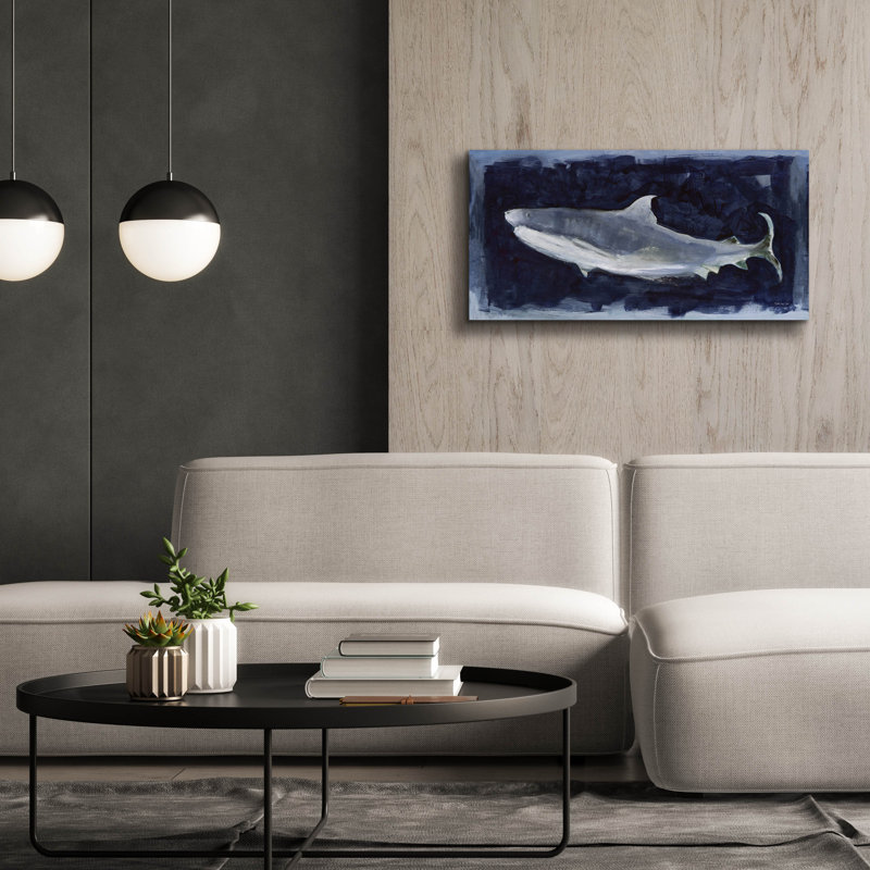 «Shark Swim 3» par Stellar Design Studio, H 20 po x l 40 po x P 1,5 po