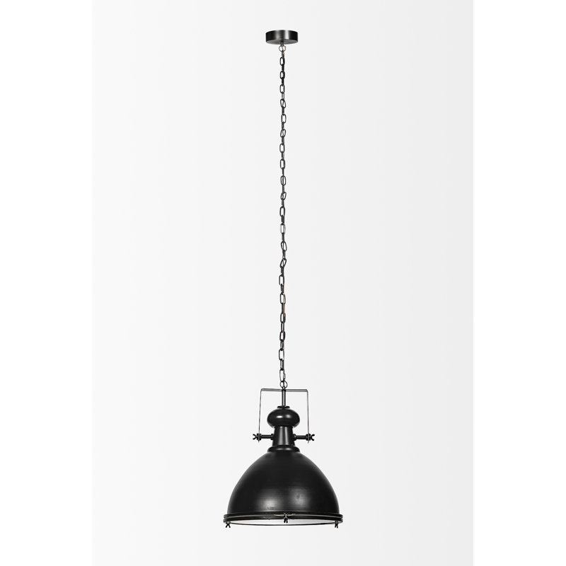 Althoff 1 - Light Gray Single Pendant, Black