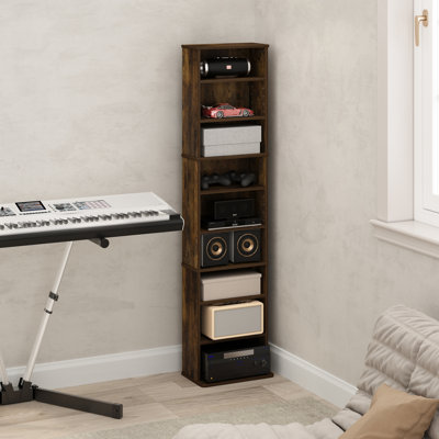 9-Shelf Multimedia Media Storage Tower Rack with Adjustable Shelves by Ebern Designs