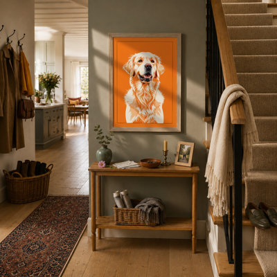 Golden Retriever Portrait Modern - Print