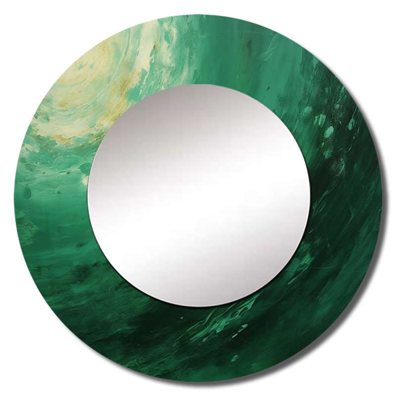 Jade Jupiter, planète dans l'espace II - notre miroir mural système solaire, miroir décoratif de l'espace, impression d'art en métal