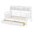 Bookcase Wood Daybed with Bedside Shelf and Two Drawers-94392545-94392542