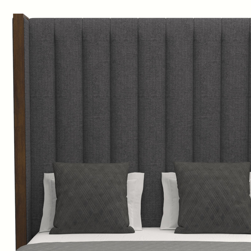 Lit tapissier standard à profil bas Dipson, Revolution® gris anthracite, Grand (moyen)