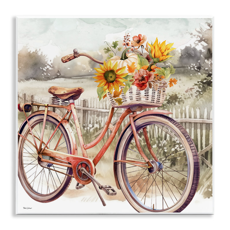 Art floral sur toile d'automne par Nicole DeCamp