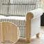Gema 206cm W Farmhouse Striped Sofa With Rolled Arm And Solid Wood Spindle Legs