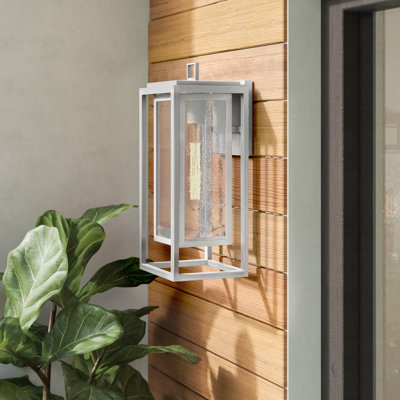 Republic Seeded Glass Outdoor Wall Mount Lantern