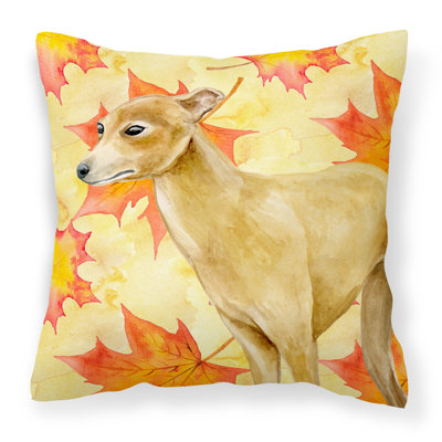 Coussin décoratif intérieur/extérieur italien lévrier automne