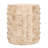 Dedera 20 inch Round Drum Shape Solid Wood End Table