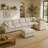 Oversized Modular Sectional Sofa With Ottoman L Shaped Corner Sectional