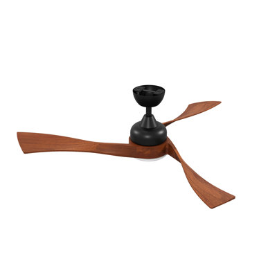 Ventilateur de plafond en noyer de 42 po avec lumière DEL et contrôle Bluetooth