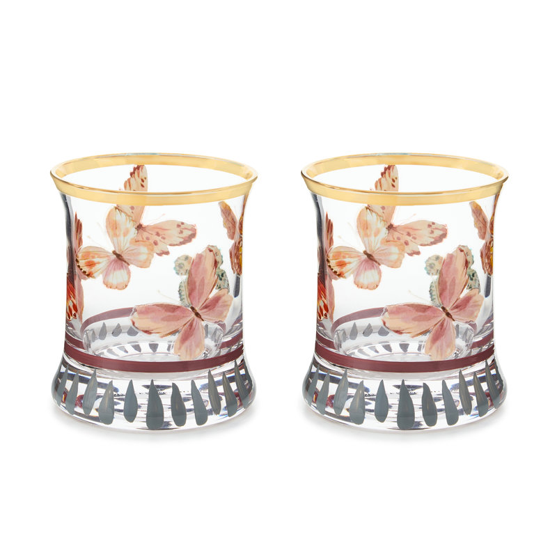 Butterfly Hill Tumbler Glass, Set Of 2