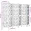 Charmeka 215cm W 6 - Panel Solid Wood Folding Room Divider-1985073678