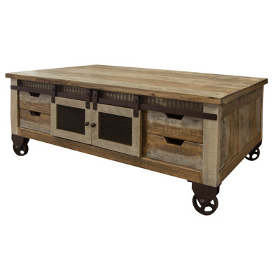 Dodge Solid Wood Top Coffee Table