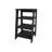 Black Bathroom Shelf With 4 Shelves For A Tidy Space Particle Board Storage Efficiency-1065645163