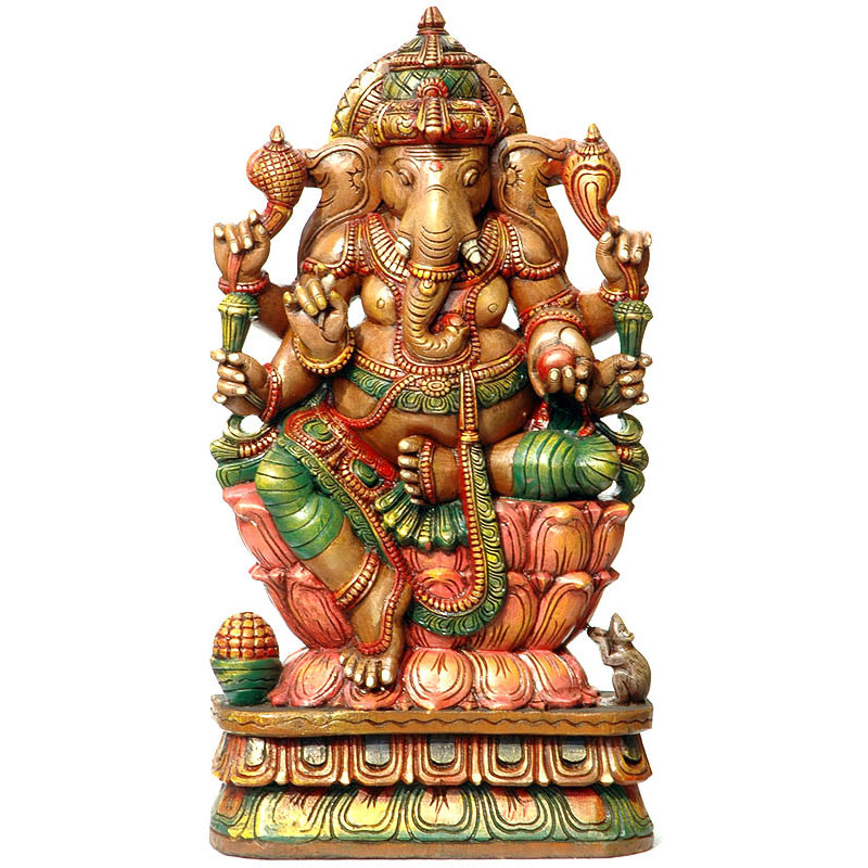 Lalitasana Shadbhuja Ganesha