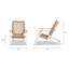 Chaise longue d'extérieur Adirondack