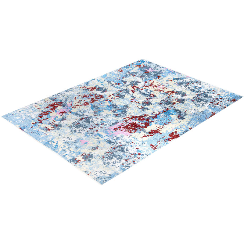 Overdyed One-of-a-Kind 9' 1" X 12' 7" Hand Knotted Area Rug