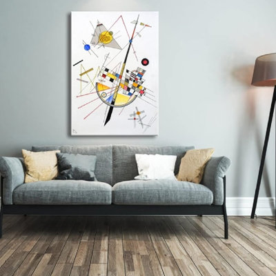Thème moderne moderne et abstrait, art mural non encadré, 32 x 24