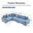 Oversized Cloud Modular Sectional Couch With Deep Seating, Extra-Wide Armrests, And 13 Throw Pillows In Premium Corduroy Fabric, Easy Assembly For Living Rooms-287828325-287828324