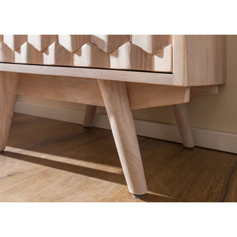 Mosayk Solid Wood 53cm W 6 - Drawer Chest of Drawers