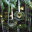 Waterford Heart Ornament with Gold