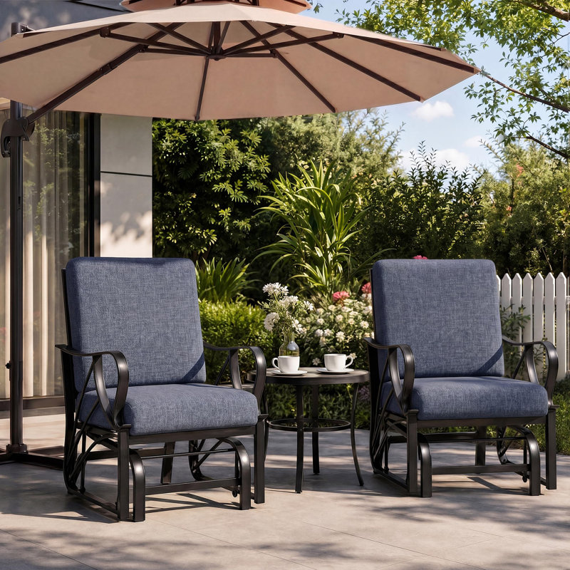 Outdoor Lounge Chair, Blue, Blue