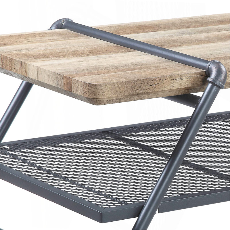 Oak & Sandy Gray Coffee Table