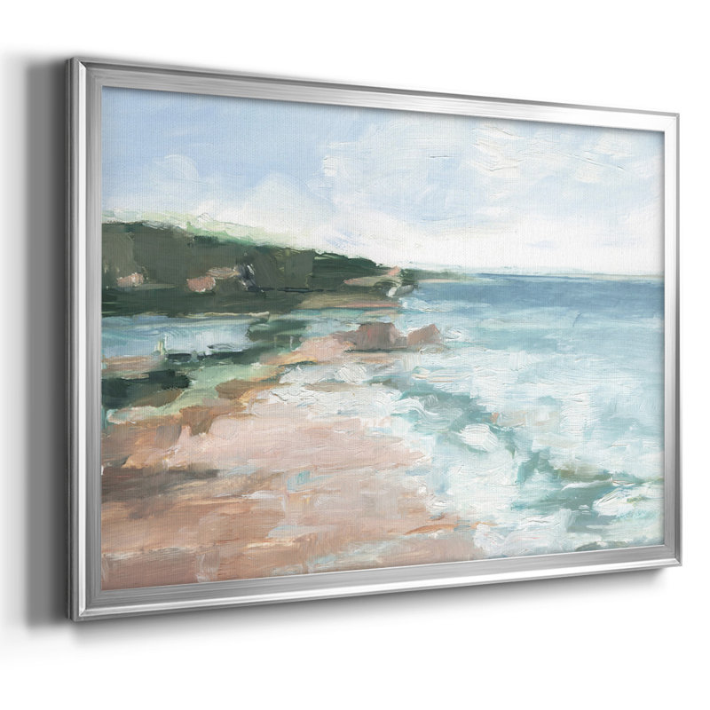 «Distant Regatta II», reproduction d'art sur toile encadrée, H 30 po x l 44 po x P 1,5 po, Argent