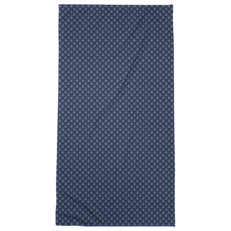 Serviette de bain géométrique katelyn elizabeth, Noir, bleu, blanc