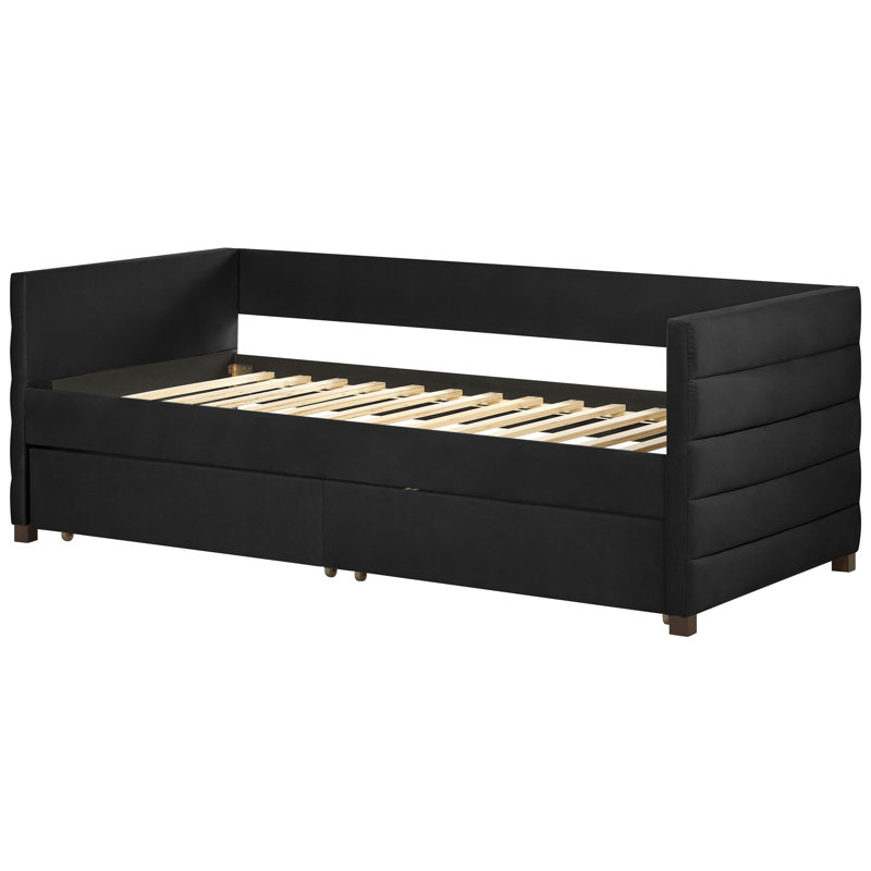 Aaraya Upholstered Daybed, Black