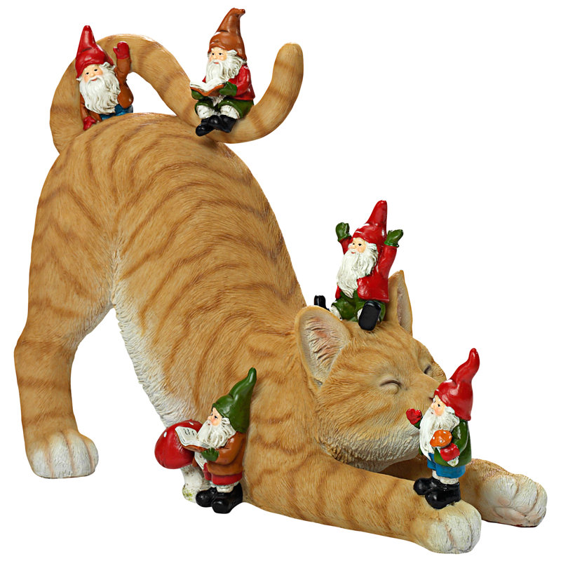 Statue gnome félins catatonic