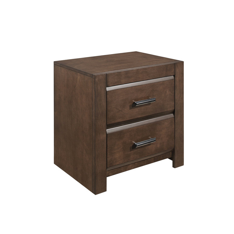 De chevet contemporaine multicolore à deux tiroirs - Table de chevet 2 places