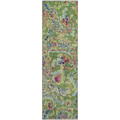 Premium Machine Washable Prisco Fern Rug