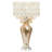 Wedgeworth 25"H Jeweled Metal and Mosaic Base Table Lamp with Cascading Crystals