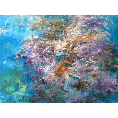 Floral Of Coral Print by Lisa Daniels