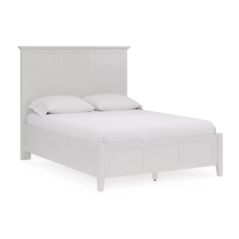Grace Elephant Grey Double (4'6) Standard Bed, White