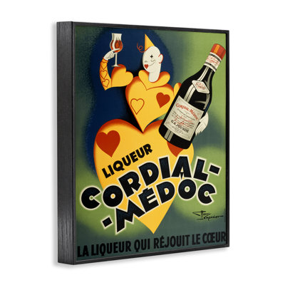 Publicité rétro sur vin rétro, estampe numérique, conception de Marcus Jules