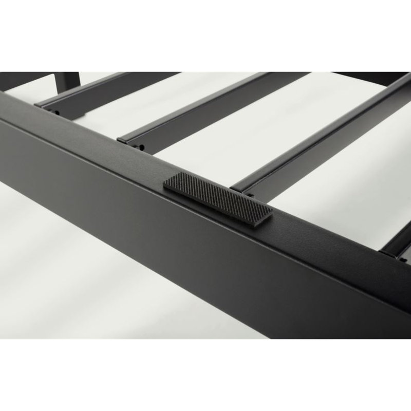 Purple Modern Adjustable Metal Mattress Foundation Platform Bed Frame with Heavy-Duty Steel Slats & Adjustable Height Legs